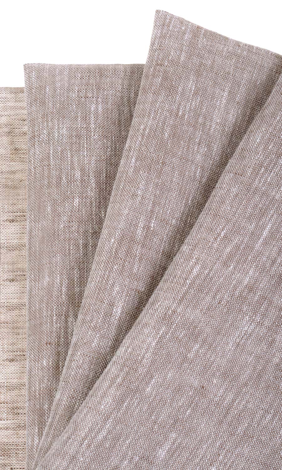 Linen Sheer Any Size Style Curtains (Brown)