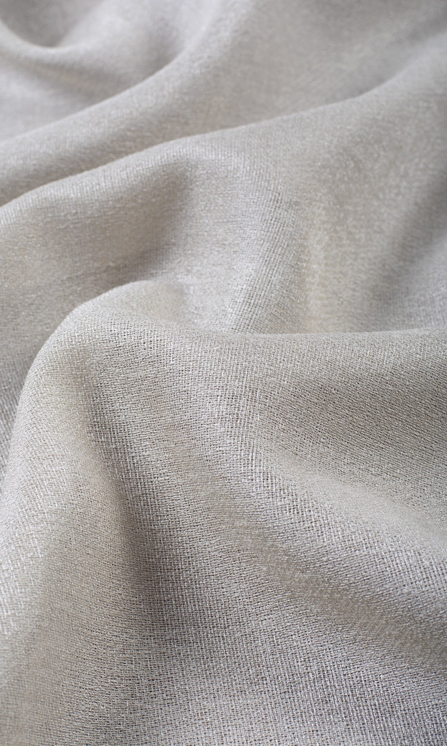 Plain Semi-Sheer Window Curtains (Silver Gray) Extra Long Short Wide