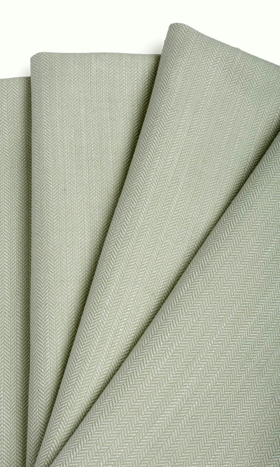 Herringbone Textured Window Curtains (Mint Green) Extra Long Short Wide