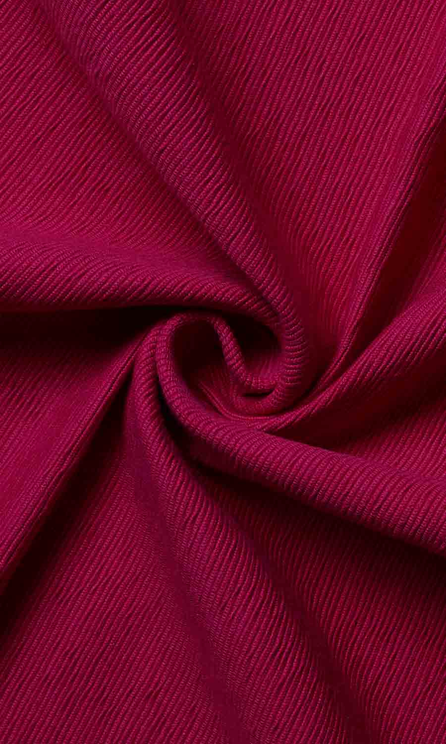 Cotton Pinch Pleat, Rod Pocket, Eyelet Curtains (Red Cotton)