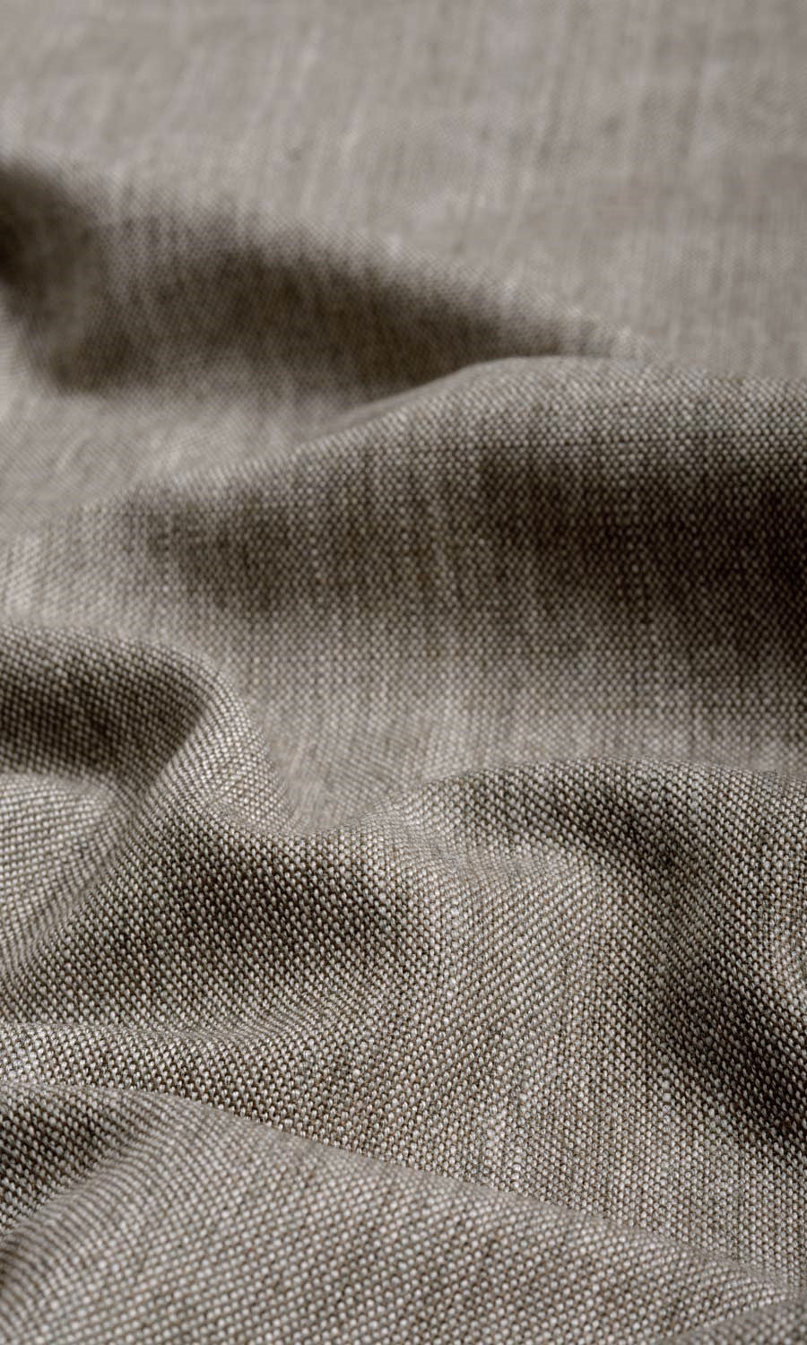 Plain Linen Texture Custom Curtains (Taupe/ Brown)