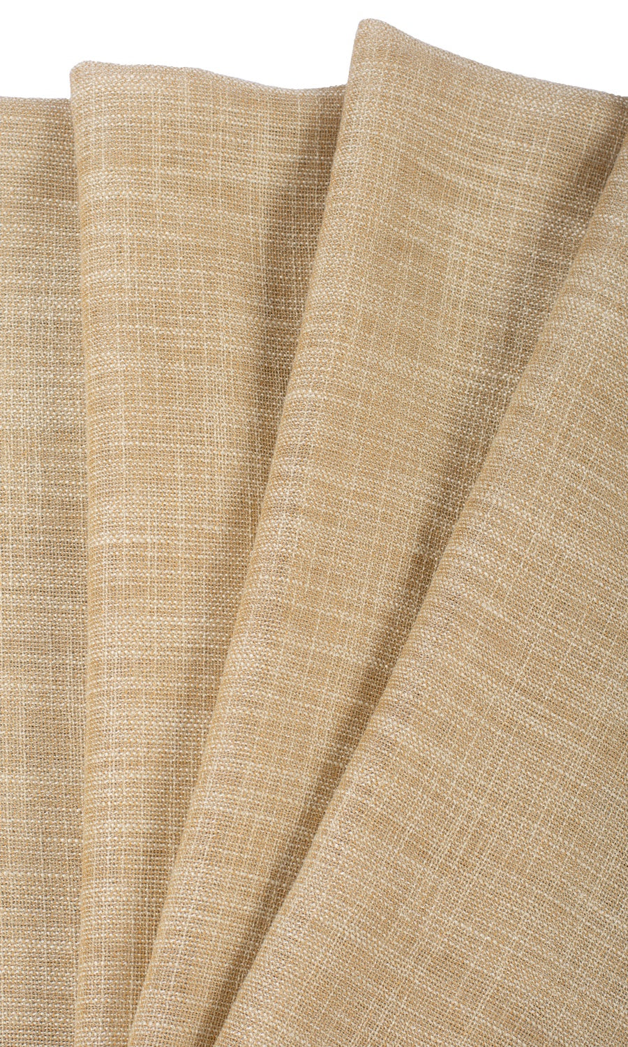 Textured Sheer Drapery (Mustard Beige) Extra Long Short Wide