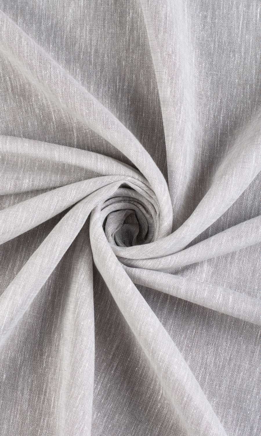 Linen-Cotton Sheer Pinch Pleat, Rod Pocket, Eyelet Curtains (Pale Gray)