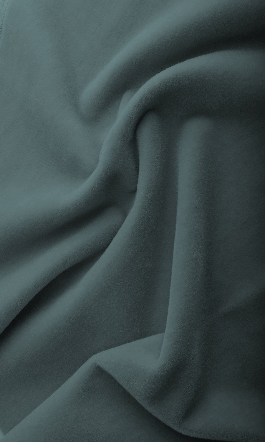 Velvet Pinch Pleat, Rod Pocket, Eyelet Curtains (Steel Blue)