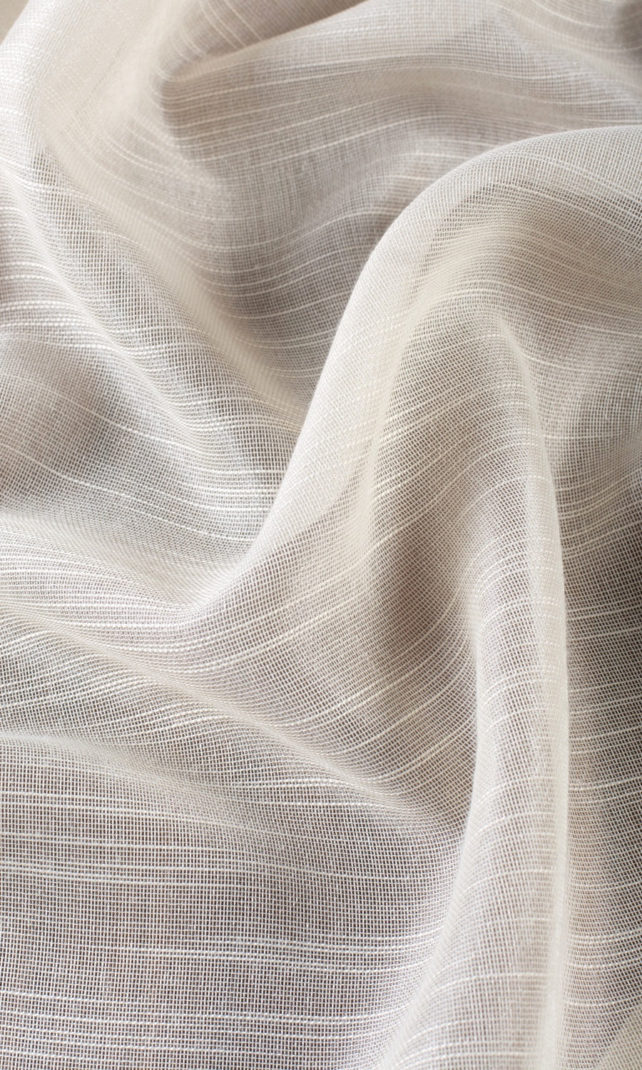 Textured Sheer Custom Curtains (Pale Beige/ Warm Ivory)
