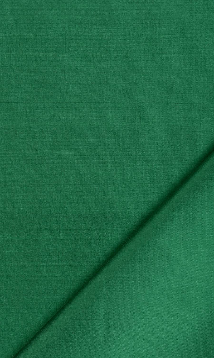 Shantung Silk Custom Curtains (Emerald Green)