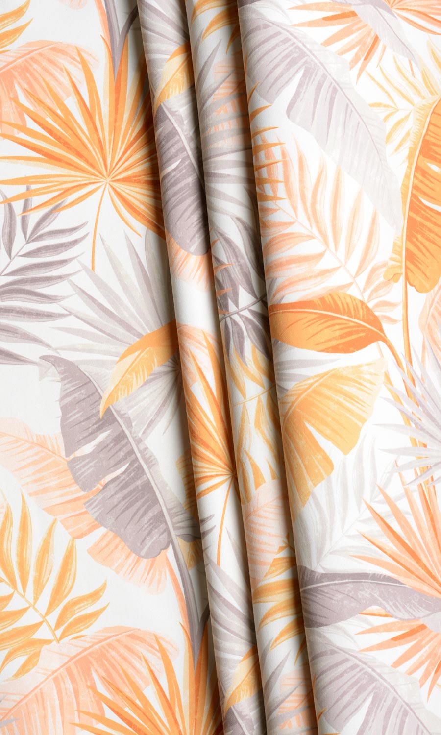 Botanical Floral Curtains / Drapes / Window Drapery Panels (Yellow/ Orange)