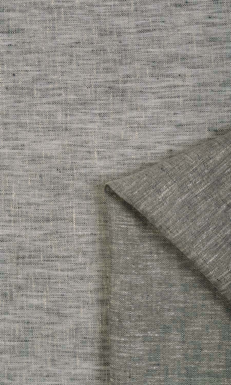 Sheer Linen Pinch Pleat, Rod Pocket, Eyelet Curtains (Grey)