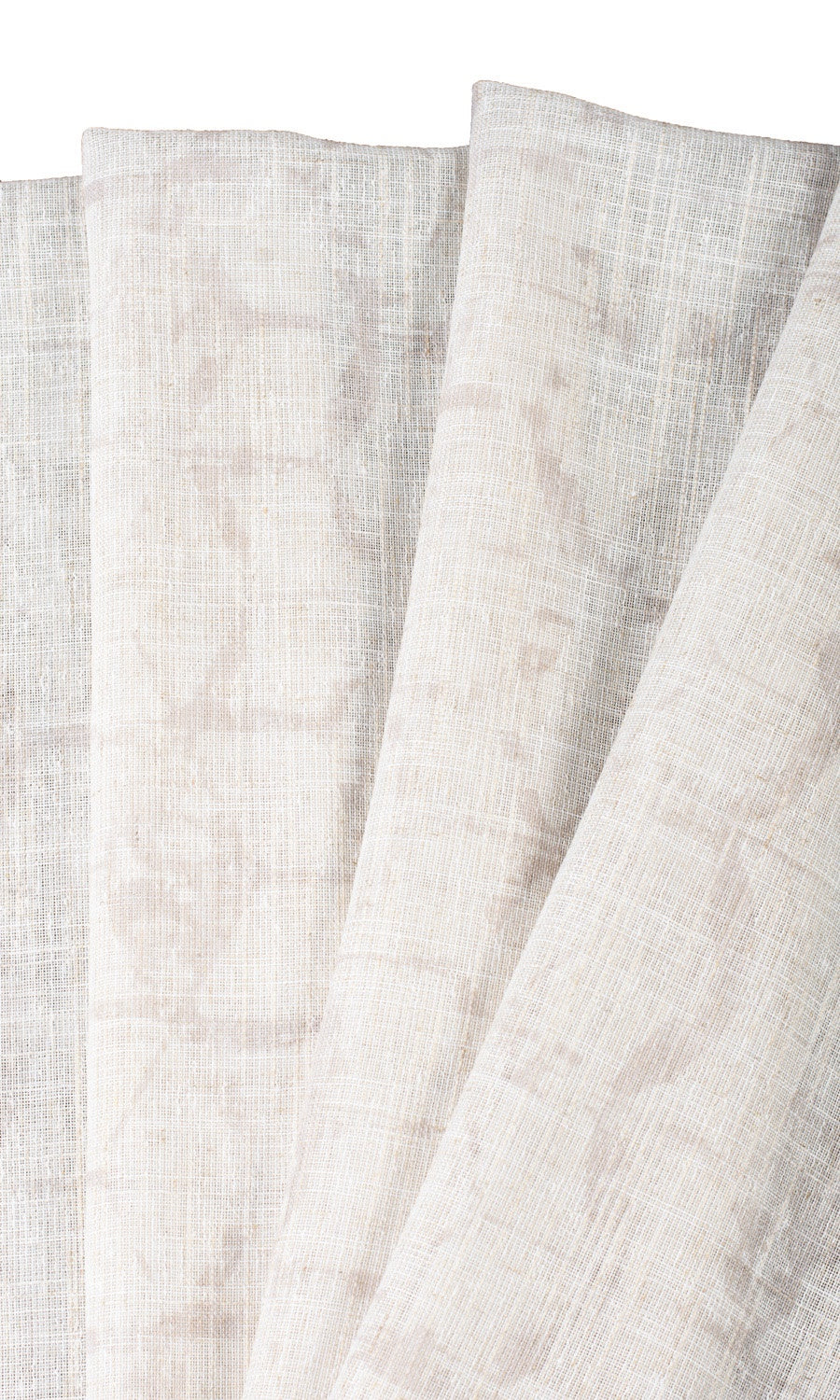 Self-Patterned Sheer Window Curtains Milky White) Extra Long Short Wide