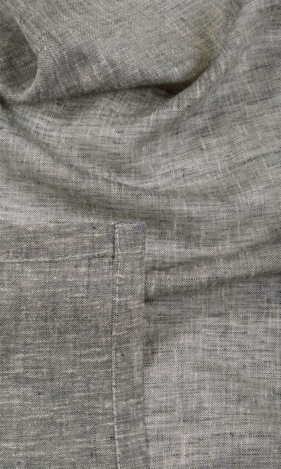 Sheer Linen Window Curtains (Grey)