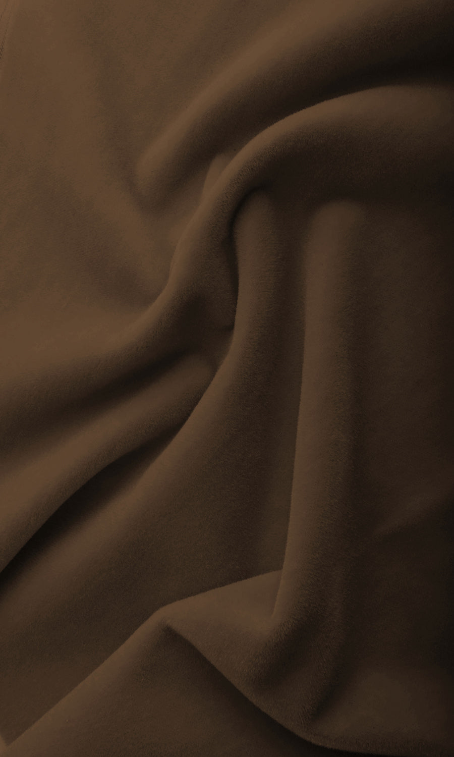 Velvet Pinch Pleat, Rod Pocket, Eyelet Curtains (Earth Brown)