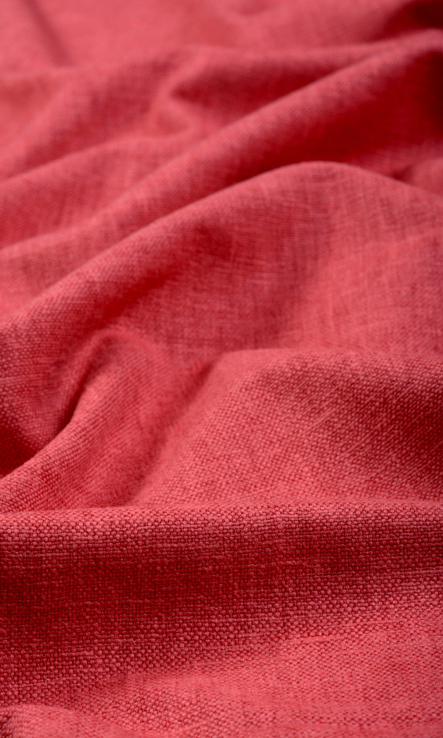 Linen-Blend Window Curtains for Living, Bedroom, Kitchen, Bathroom (Red)