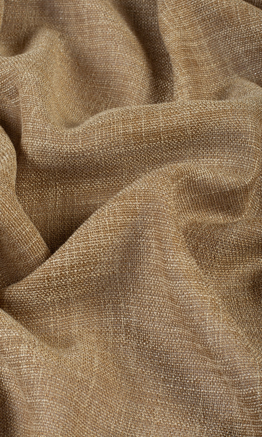 Textured Sheer Custom Curtains (Peanut Brown)