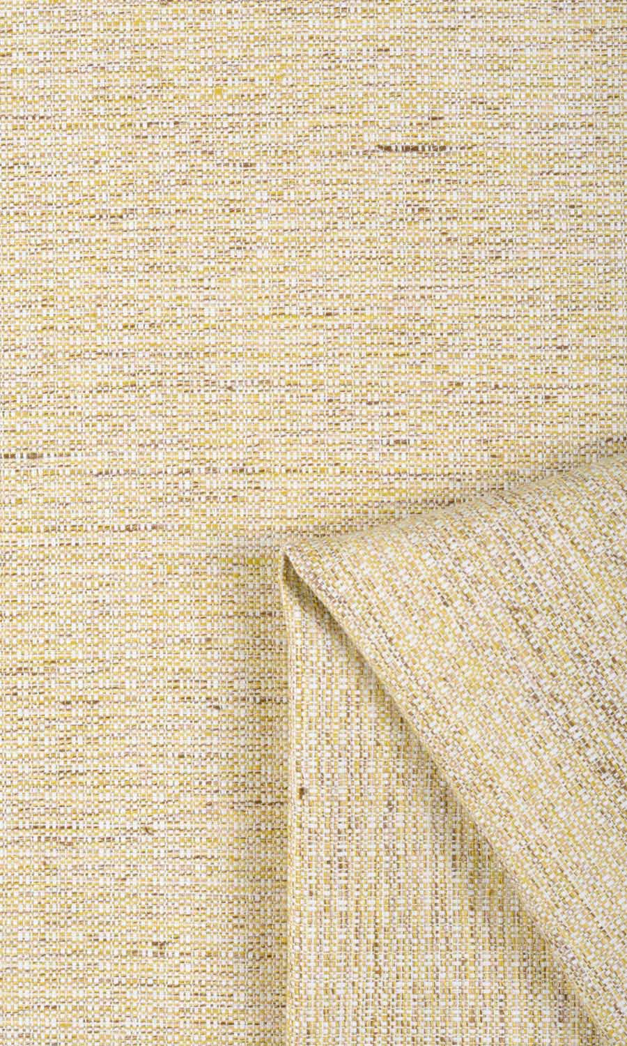 Textured Poly-Cotton Any Size Style Curtains (Yellow)