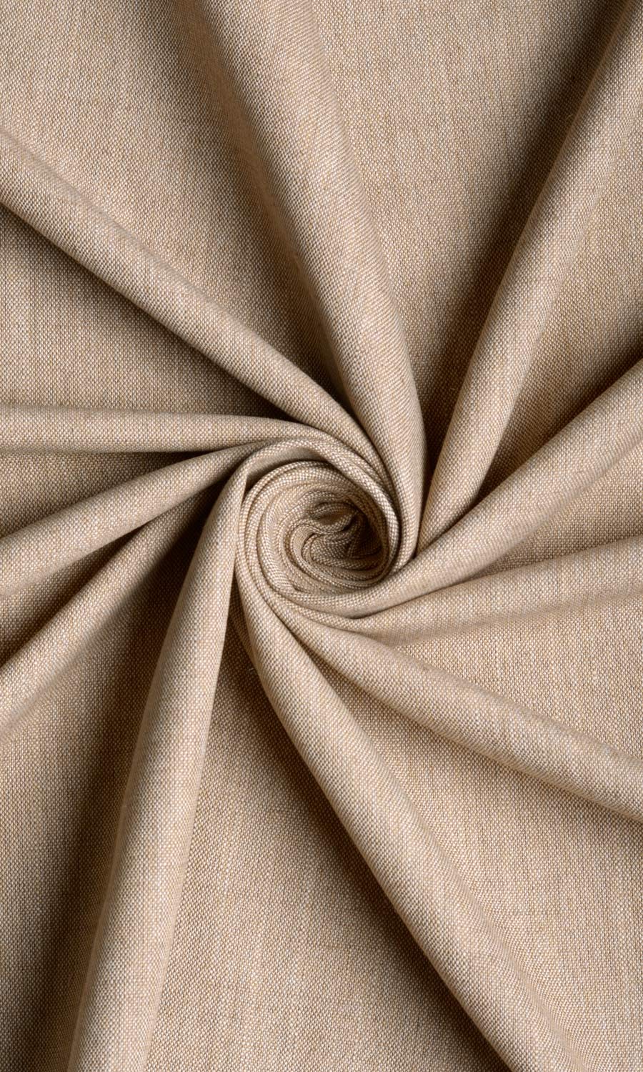 Plain Linen Texture Curtain Panels (Cinnamon Brown)