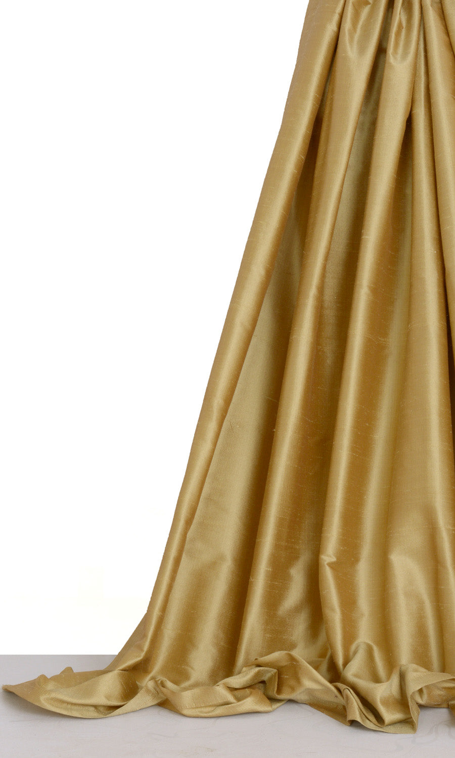 Shantung Silk Drapes for Living, Bedroom, Kitchen, Bathroom (Biscotti Yellow)