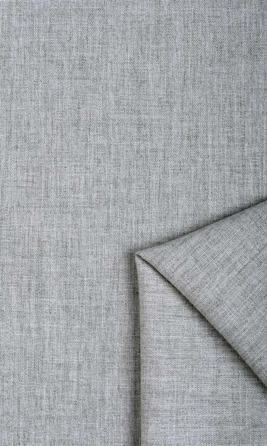Plain Linen Texture Window Curtains (Steel Grey) Extra Long Short Wide