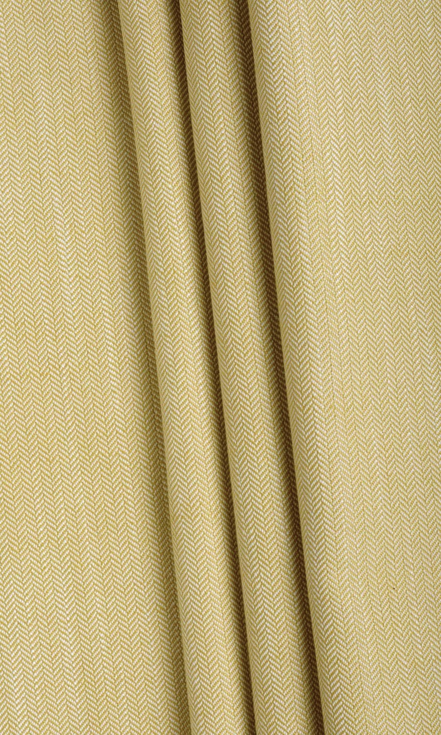 Herringbone Textured Custom Curtains (Yellow)