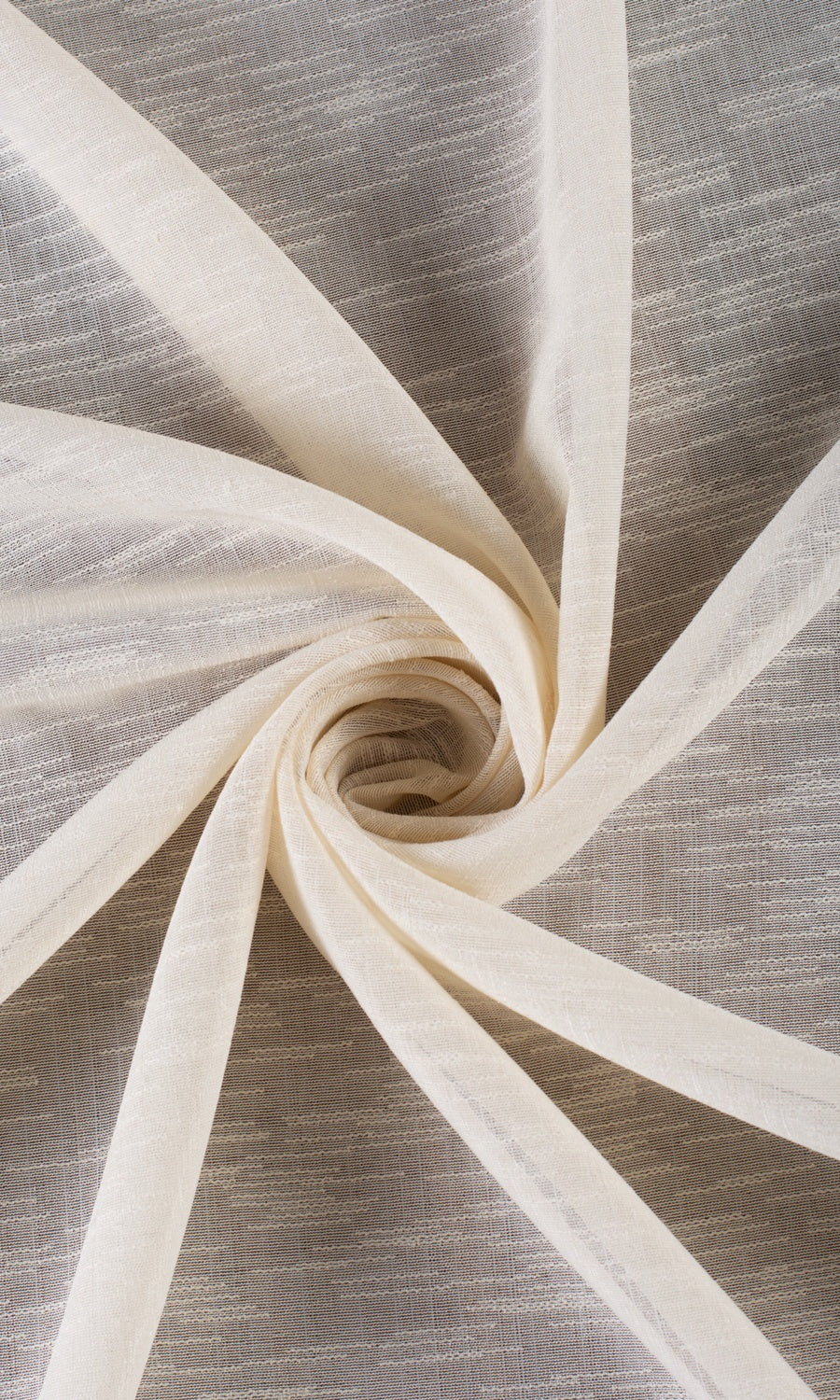 Textured Sheer Custom Curtains (Pale Beige/ Warm Ivory)
