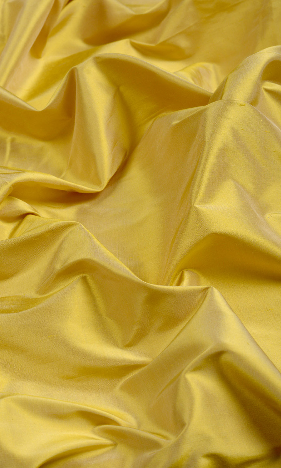 Shantung Silk Pinch Pleat, Rod Pocket, Eyelet Curtains (Yellow)