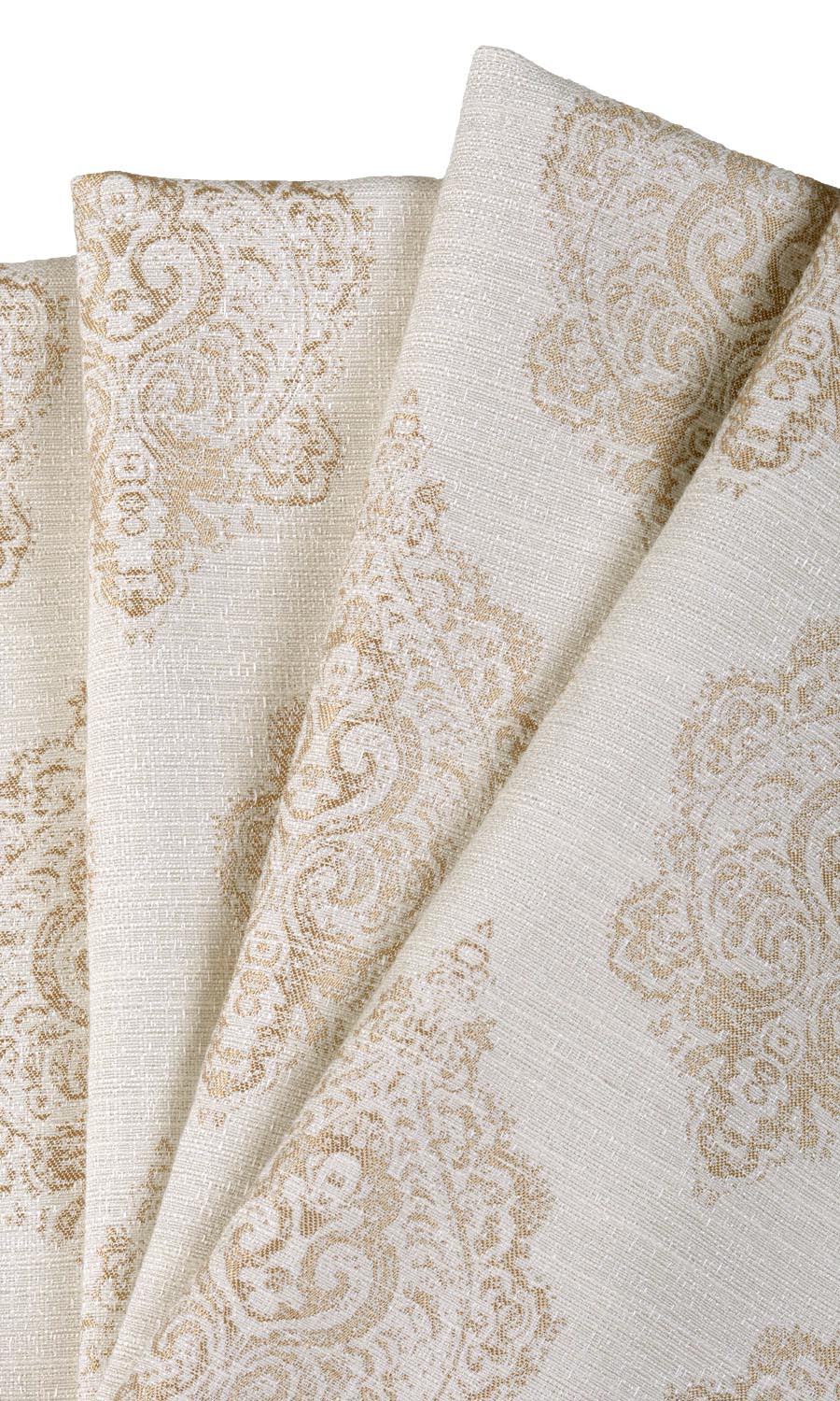 Damask Custom Roman Shades (Off White/ Pale Beige)