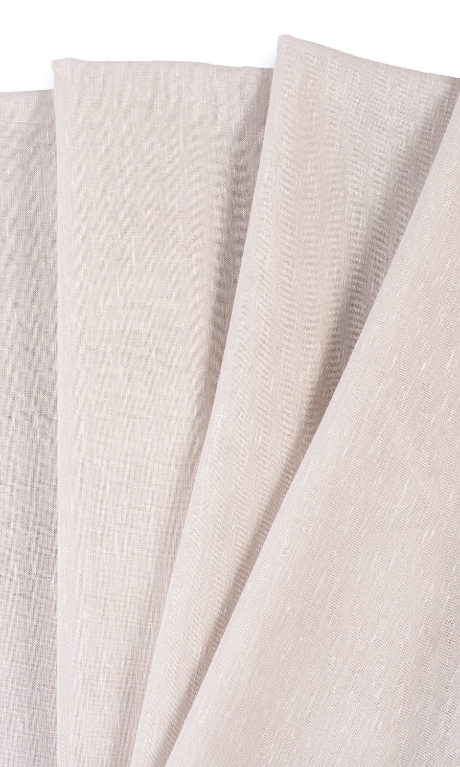 Plain Sheer Any Size Style Curtains (Greige/ Warm Ivory)