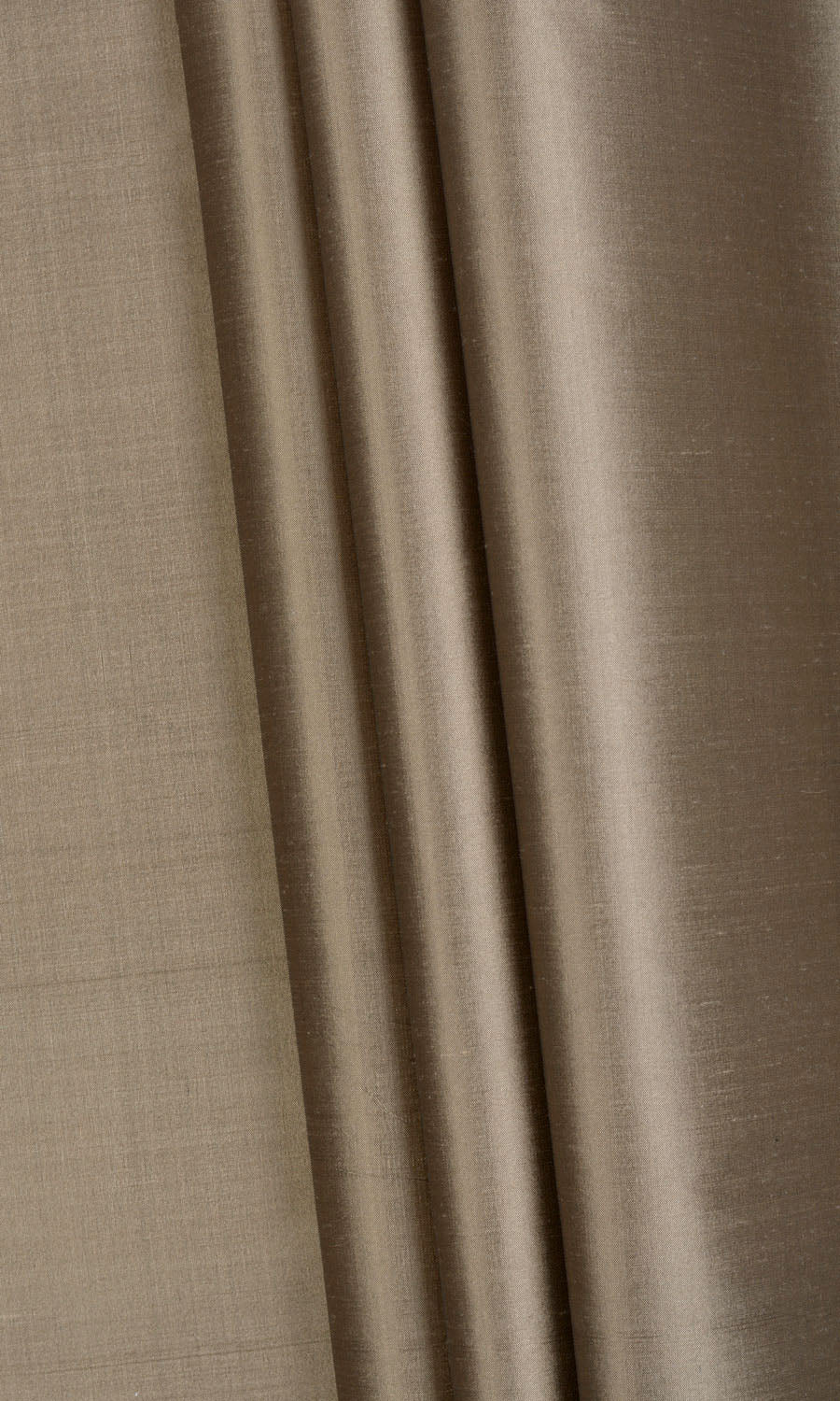 Shantung Silk Any Size Style Curtains (Brown)