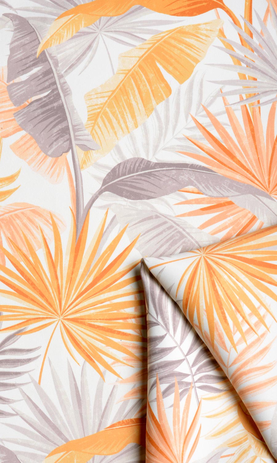 Botanical Floral Window Curtains (Yellow/ Orange) Extra Long Short Wide