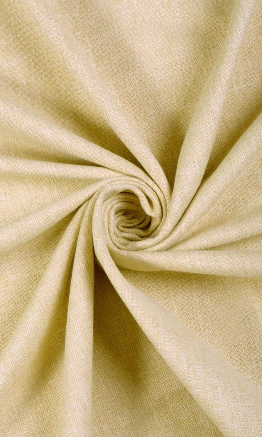 Linen Blend Pinch Pleat, Rod Pocket, Eyelet Curtains (Pale Yellow)