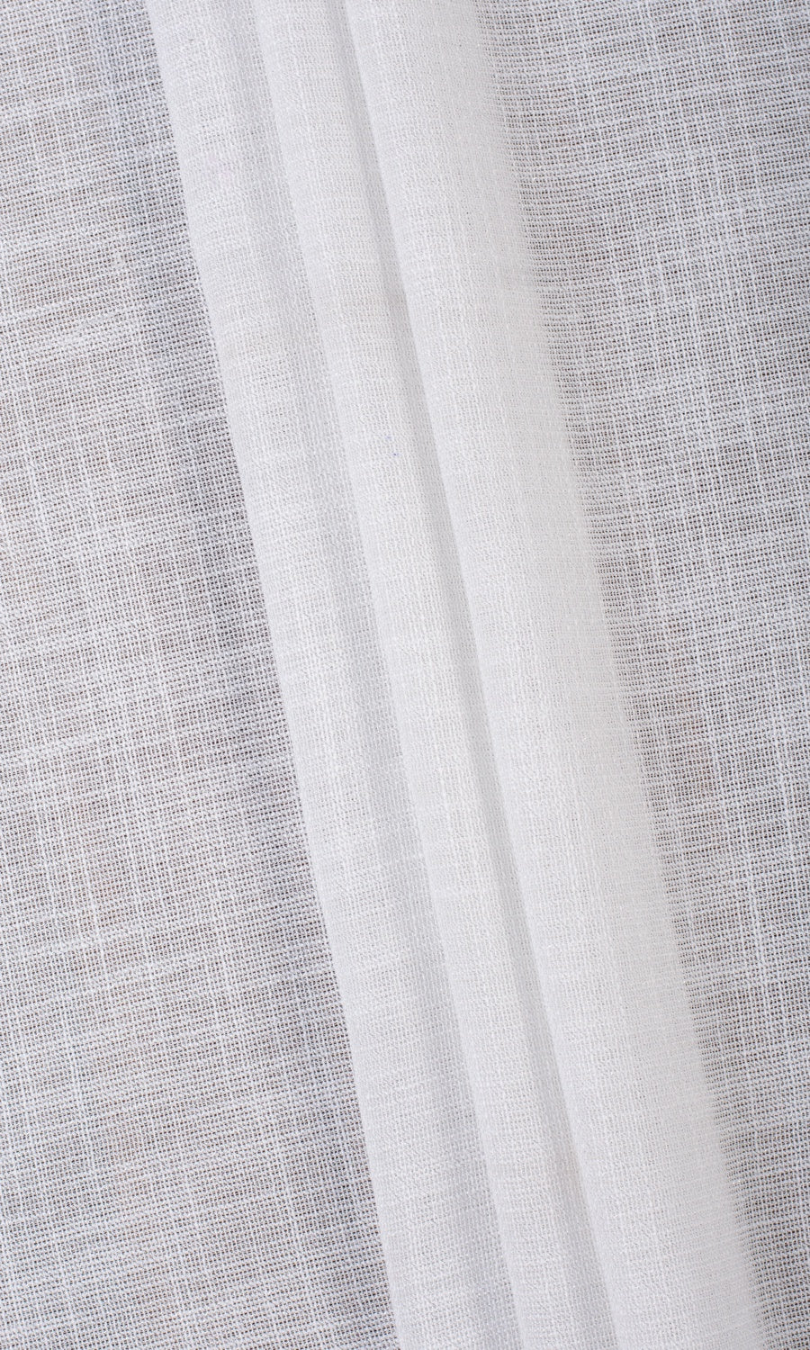 Textured Sheer Window Curtains for Living, Bedroom, Kitchen, Bathroom (Porcelain White)