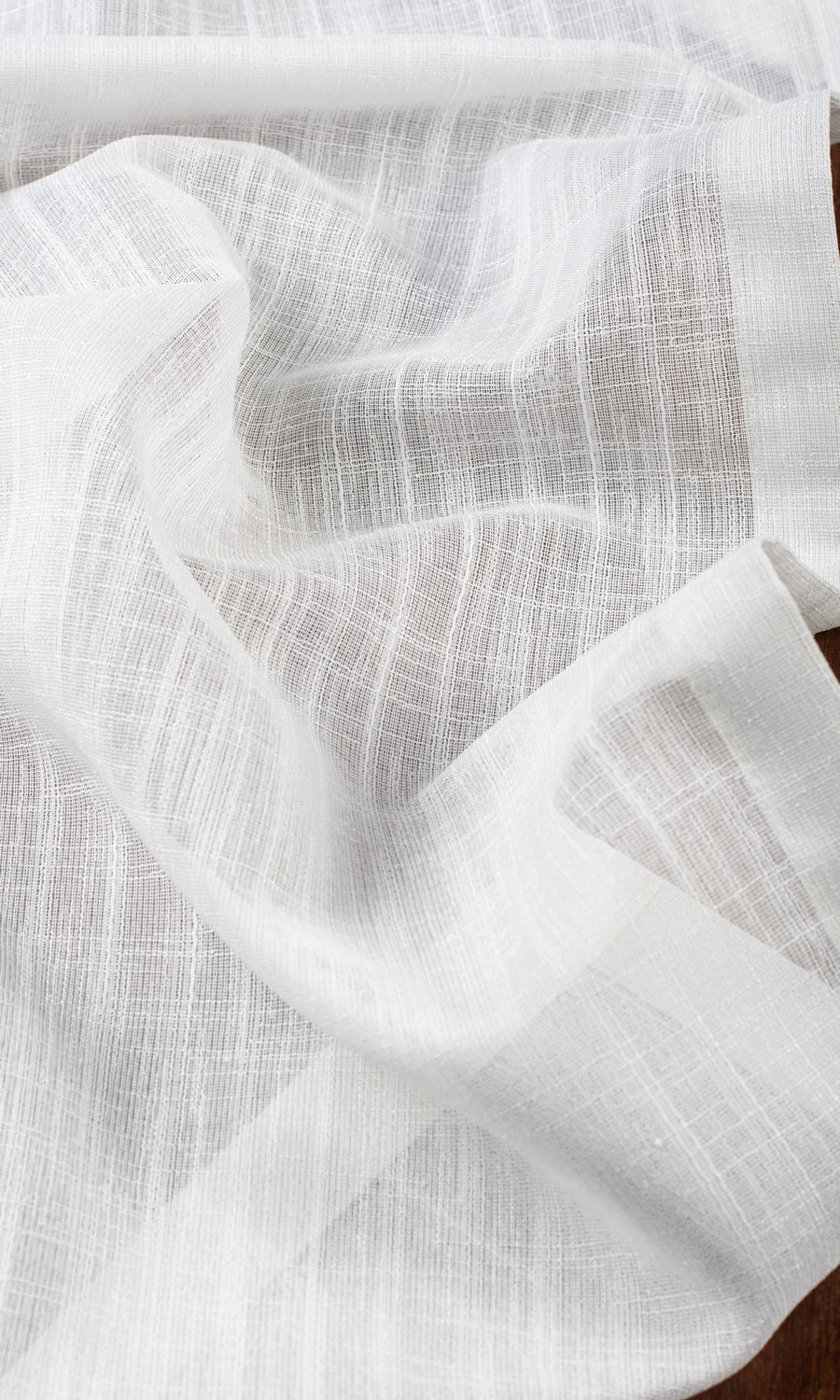 Plain Sheer Curtains / Drapes / Window Drapery Panels (White)