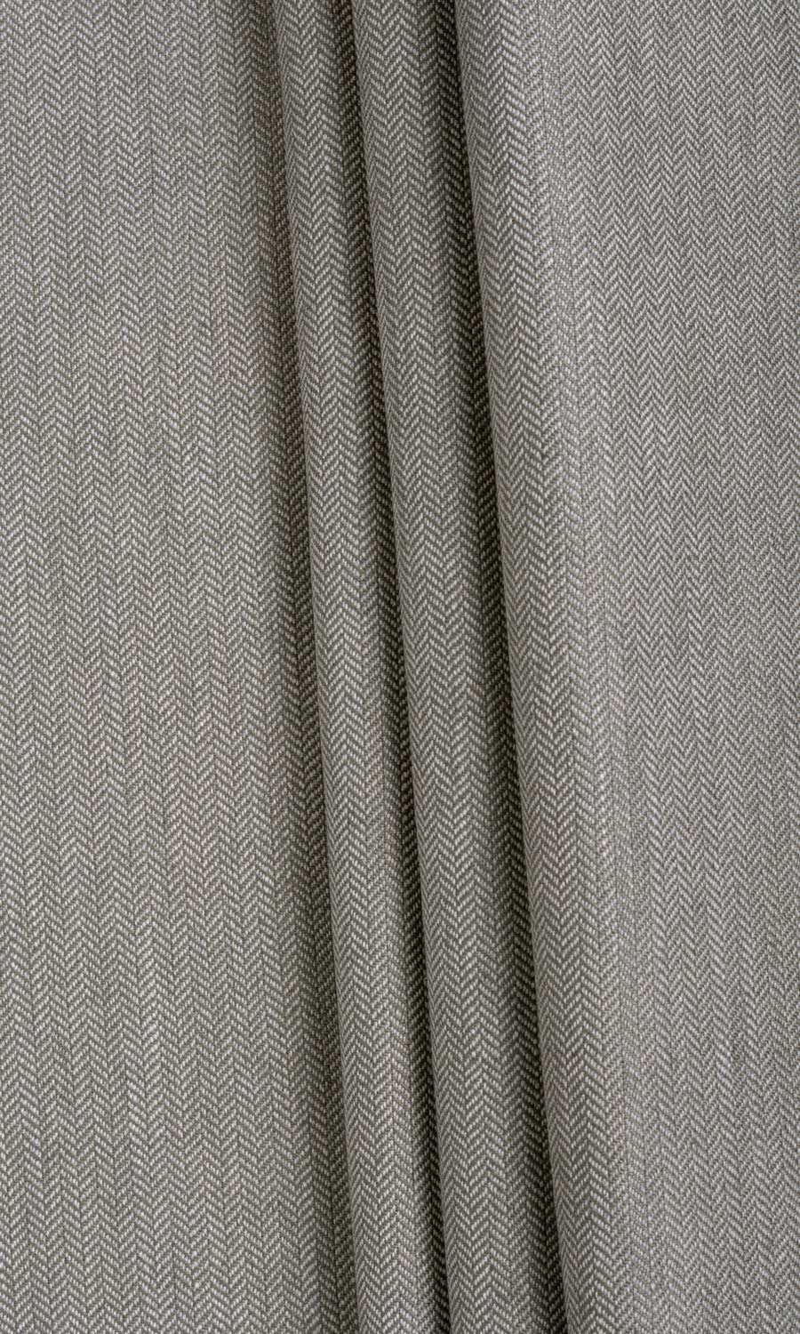 Herringbone Textured Curtains / Drapes / Window Drapery Panels (Deep Gray)
