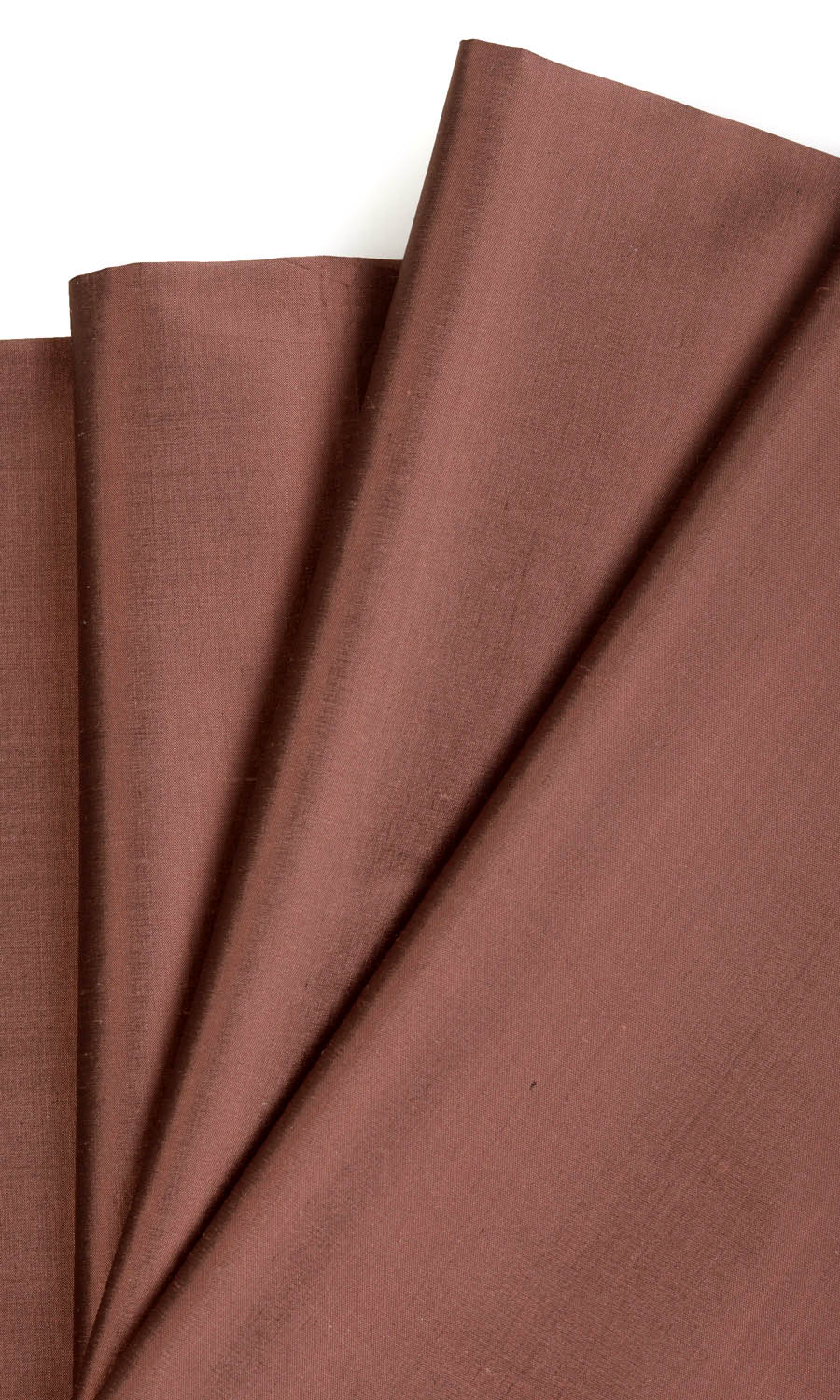 Shantung Silk Window Curtains (Cognac Red/ Brown) Extra Long Short Wide