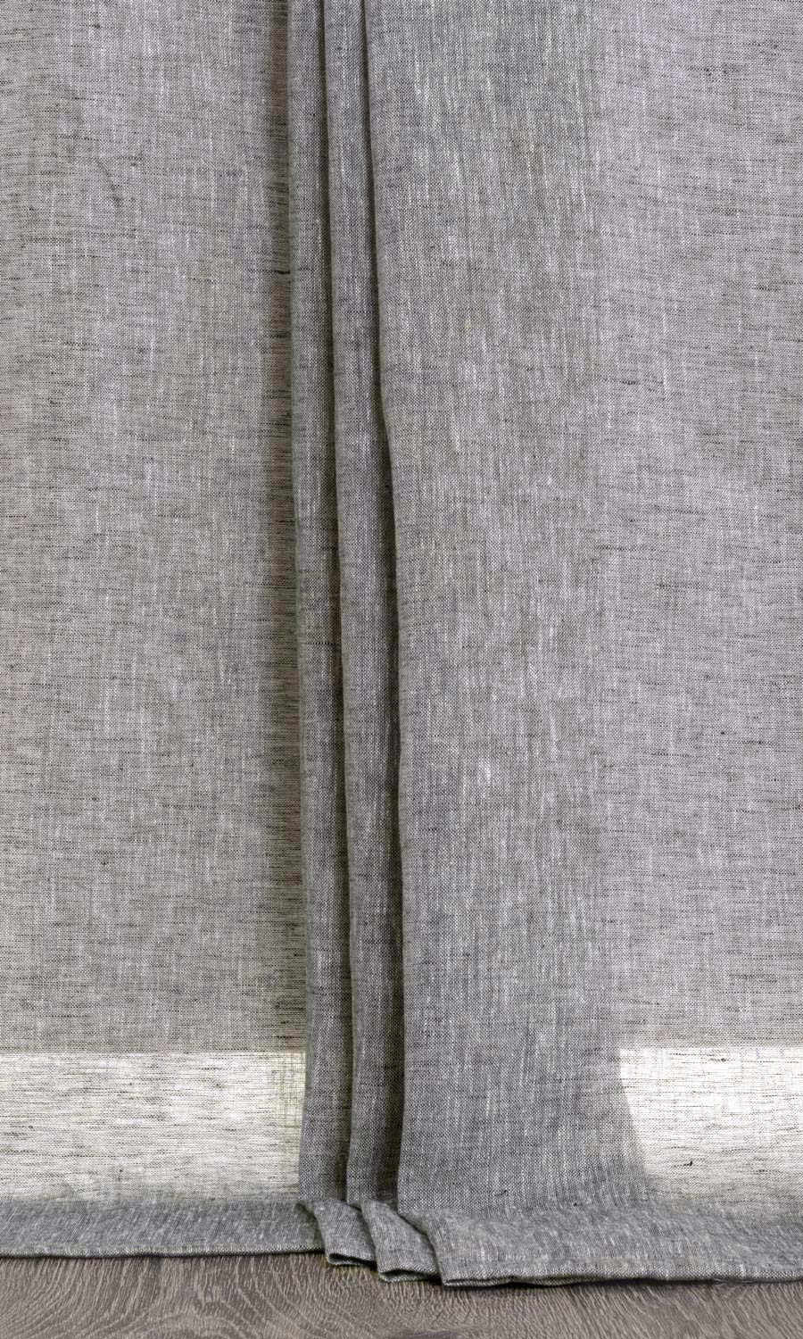 Linen Sheer Drapery (Grey)