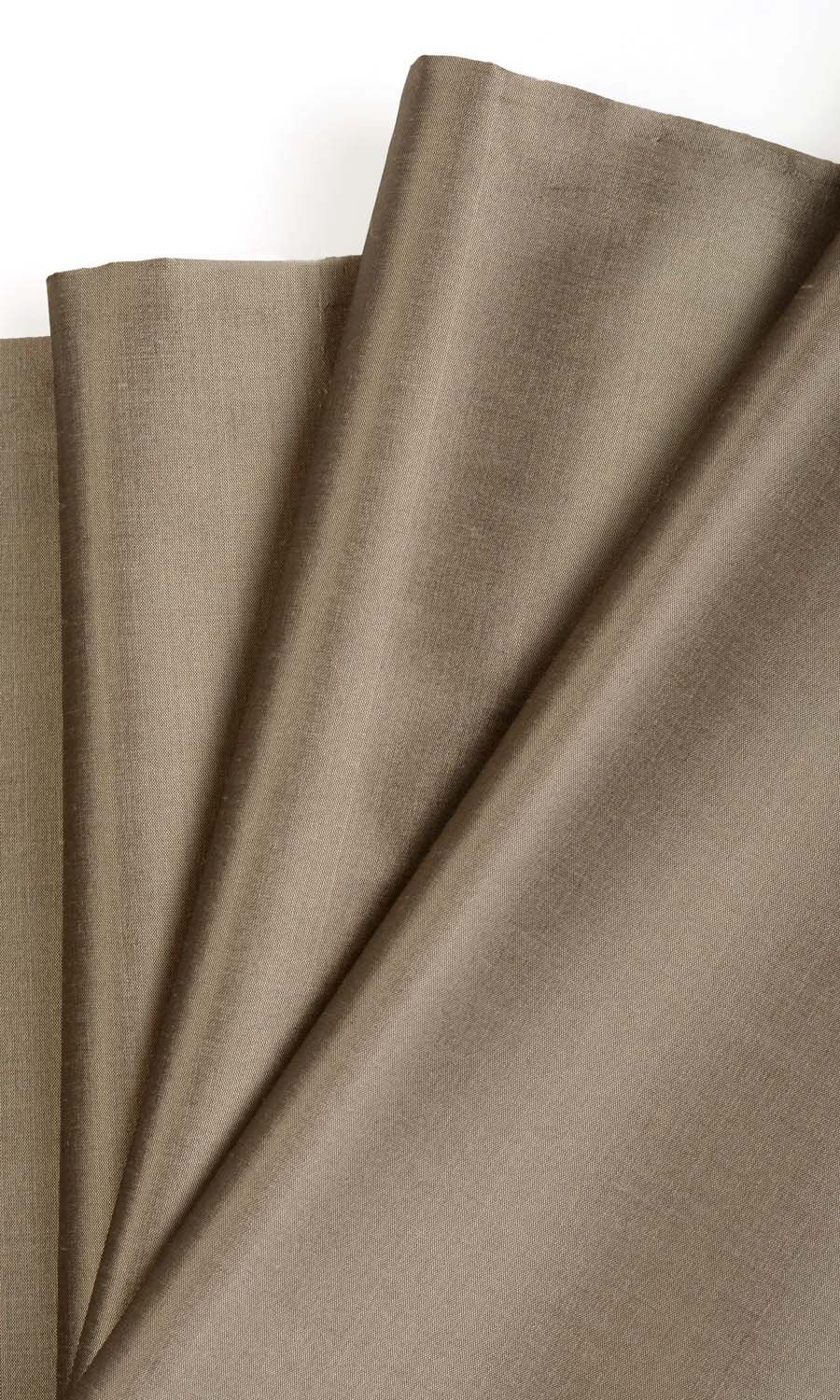Shantung Silk Drapes (Brown) Extra Long Short Wide