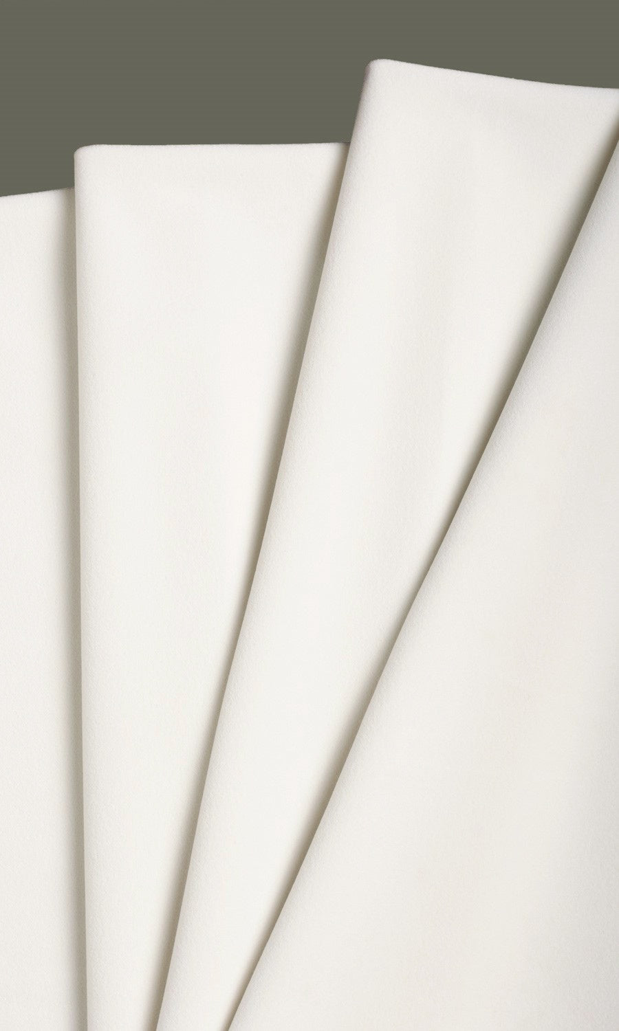 Velvet Curtains / Drapes / Window Drapery Panels (White)