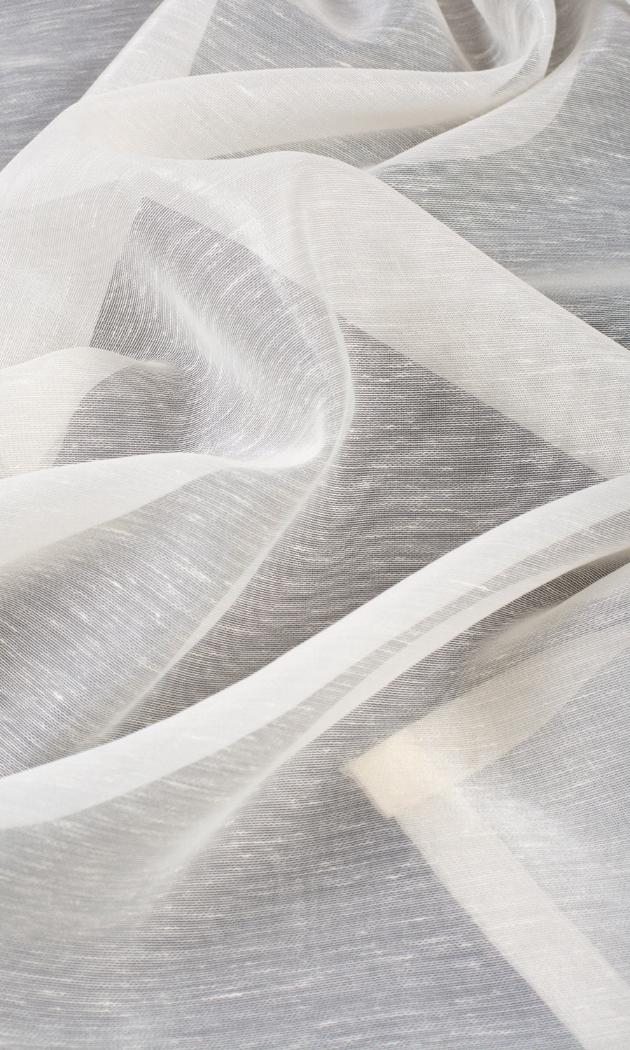 Sheer Curtains / Drapes / Window Drapery Panels (Powder White)