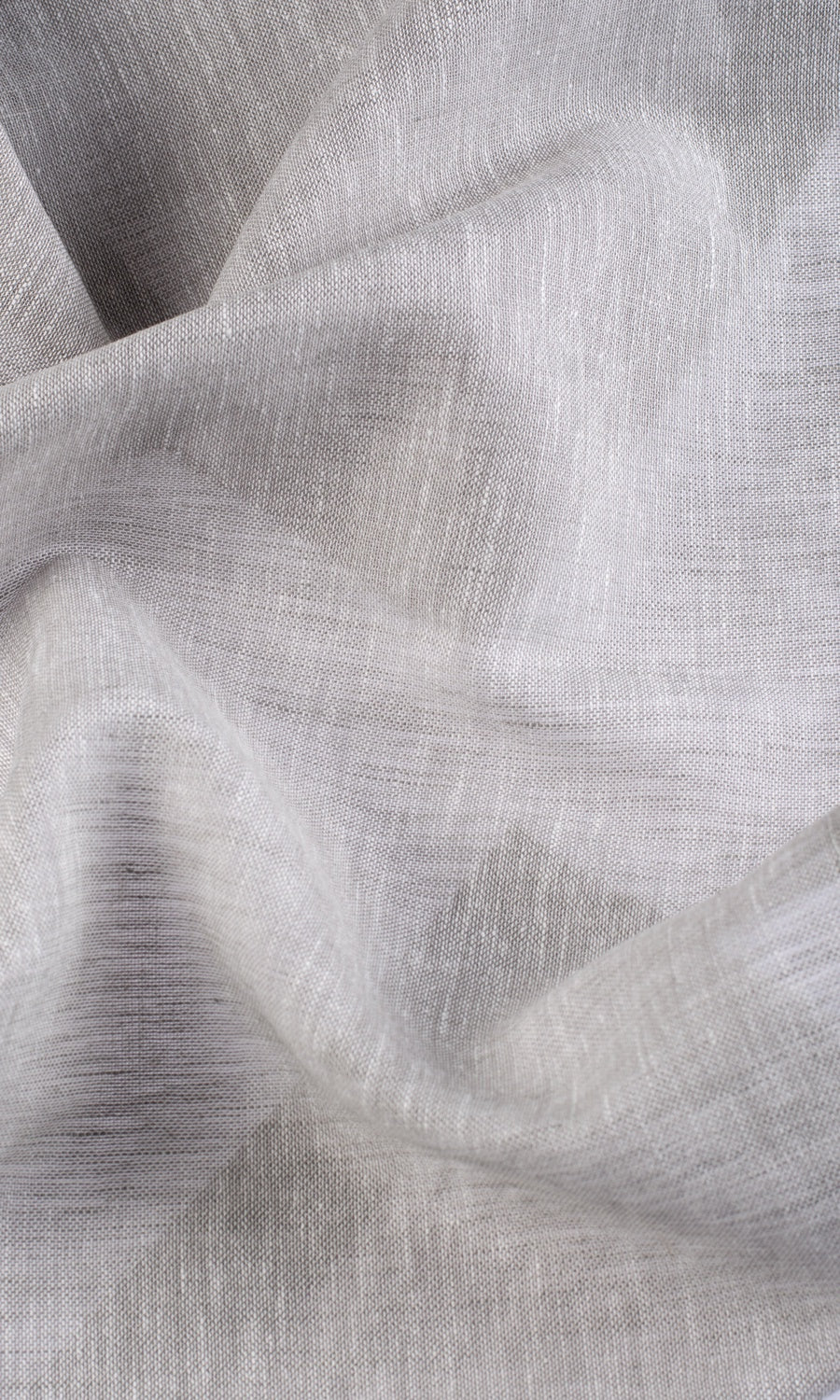 Linen-Cotton Sheer Drapes (Pale Gray) Extra Long Short Wide