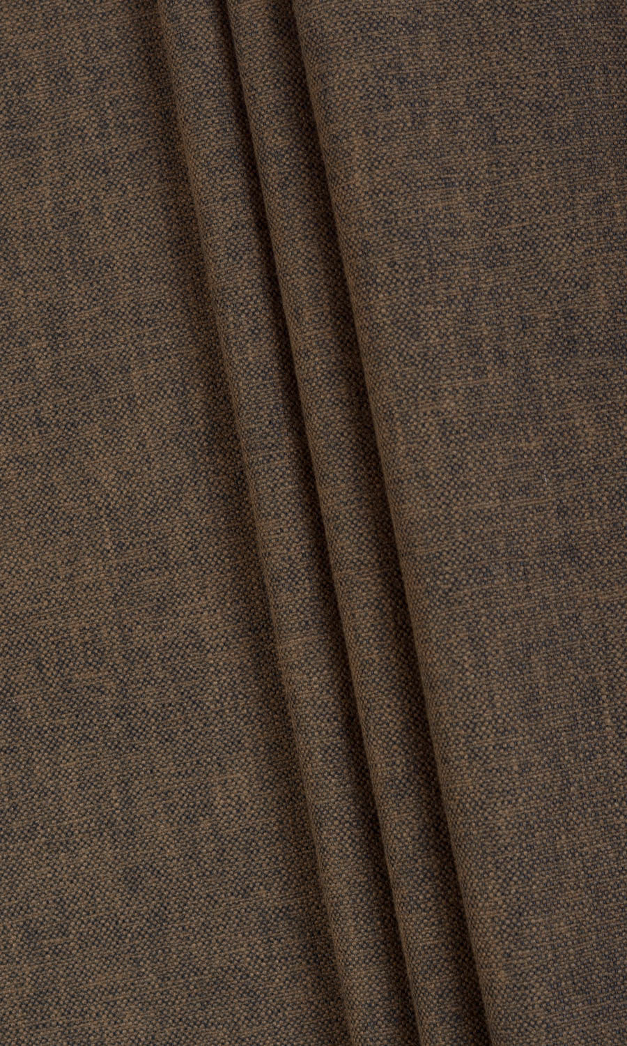 Poly-Linen Custom Curtains (Umber Brown/ Cedar Brown)