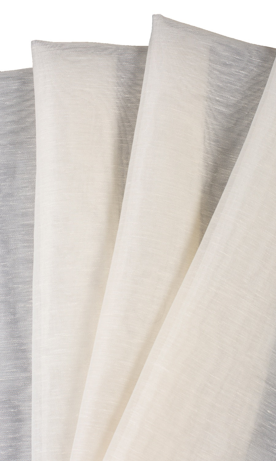 Sheer Window Curtains (Powder White) Extra Long Short Wide