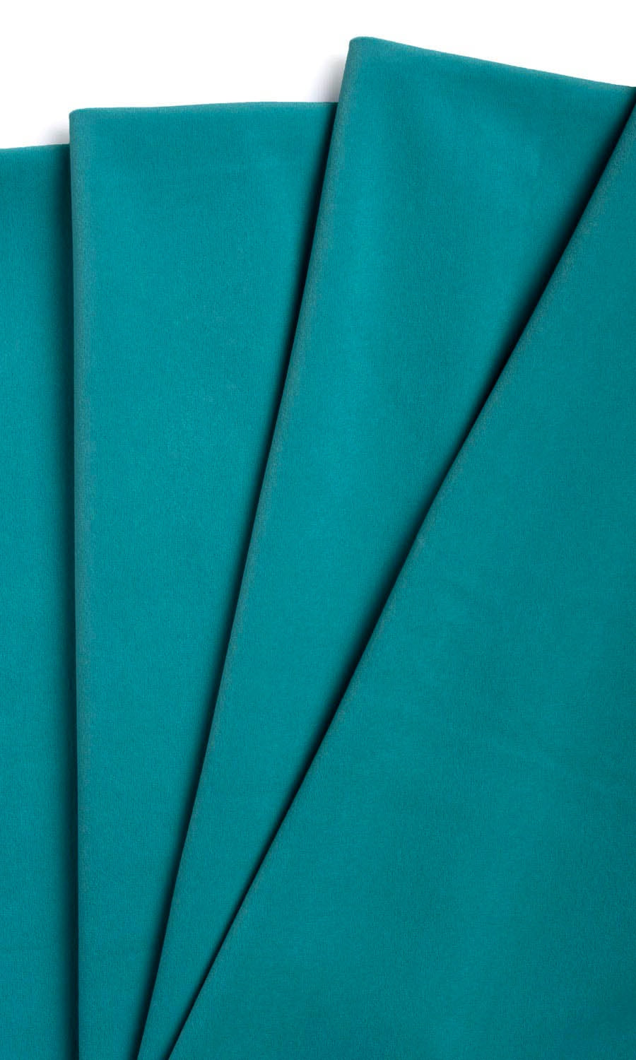 Velvet Pinch Pleat, Rod Pocket, Eyelet Curtains (Cerulean Blue)