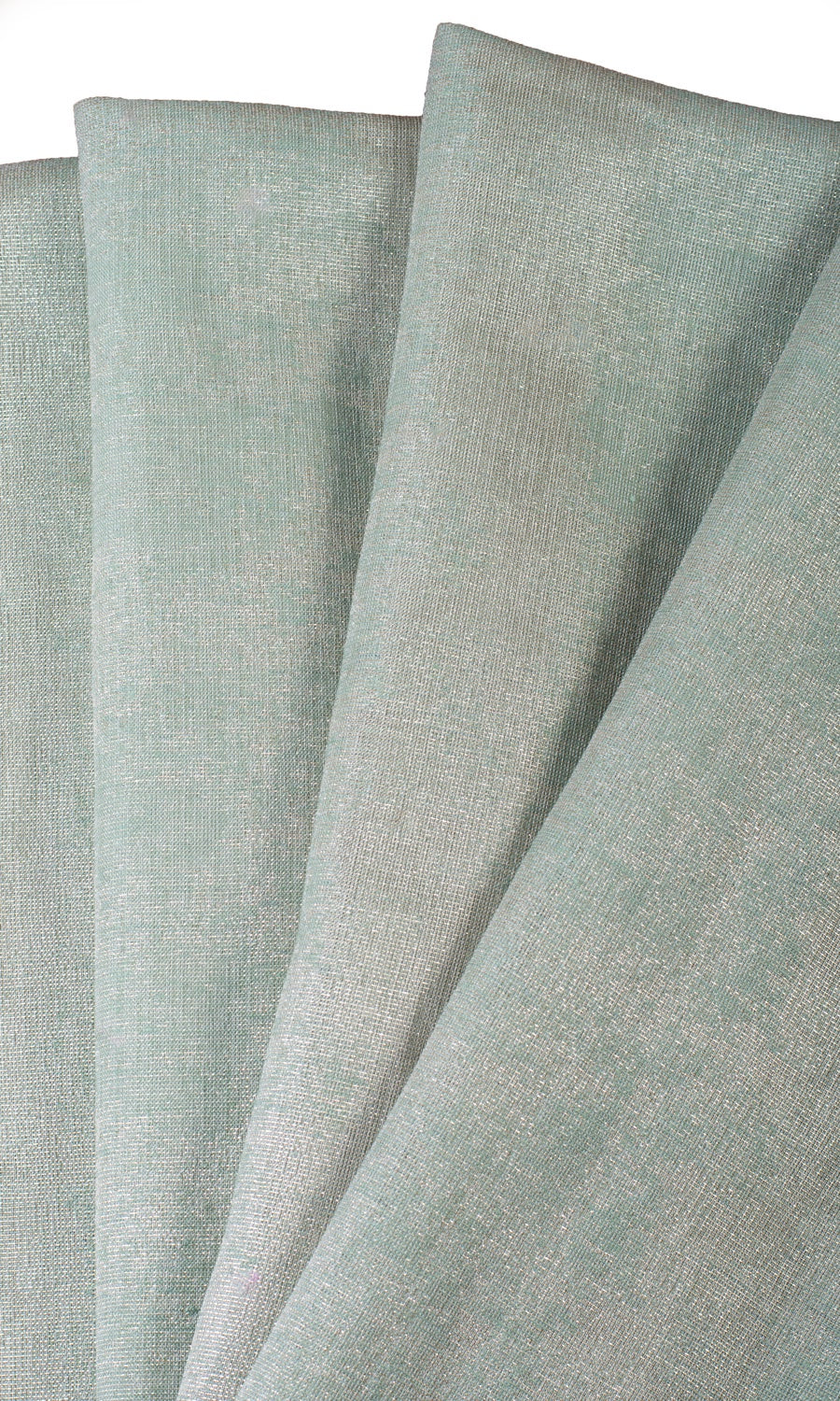 Textured Curtains / Drapes / Window Drapery Panels (Seafoam Green/ Gold)