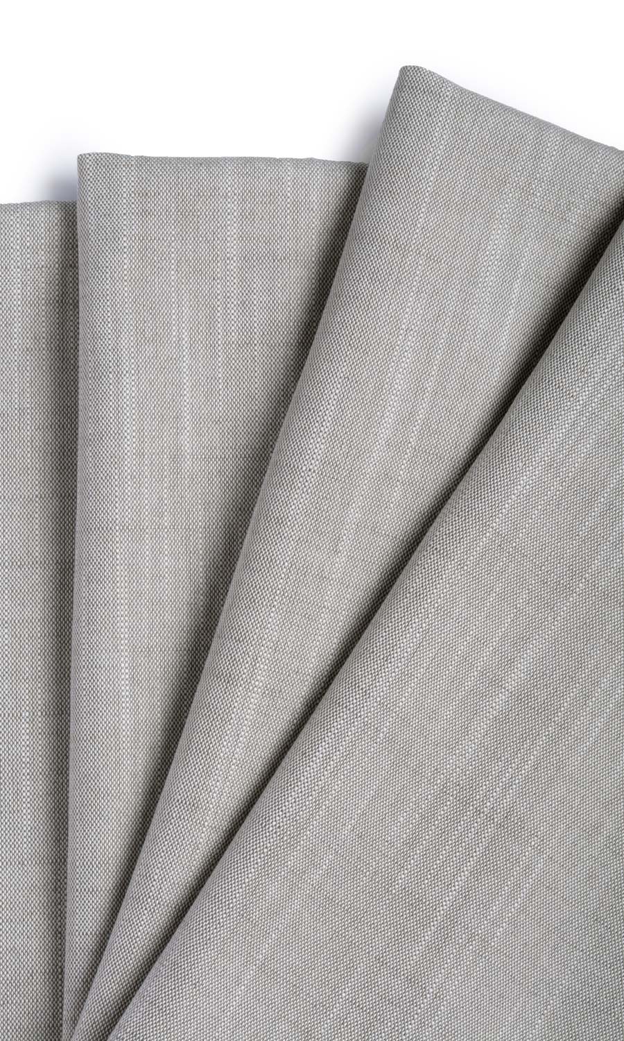 Plain Linen Texture Pinch Pleat, Rod Pocket, Eyelet Curtains (Warm Grey)