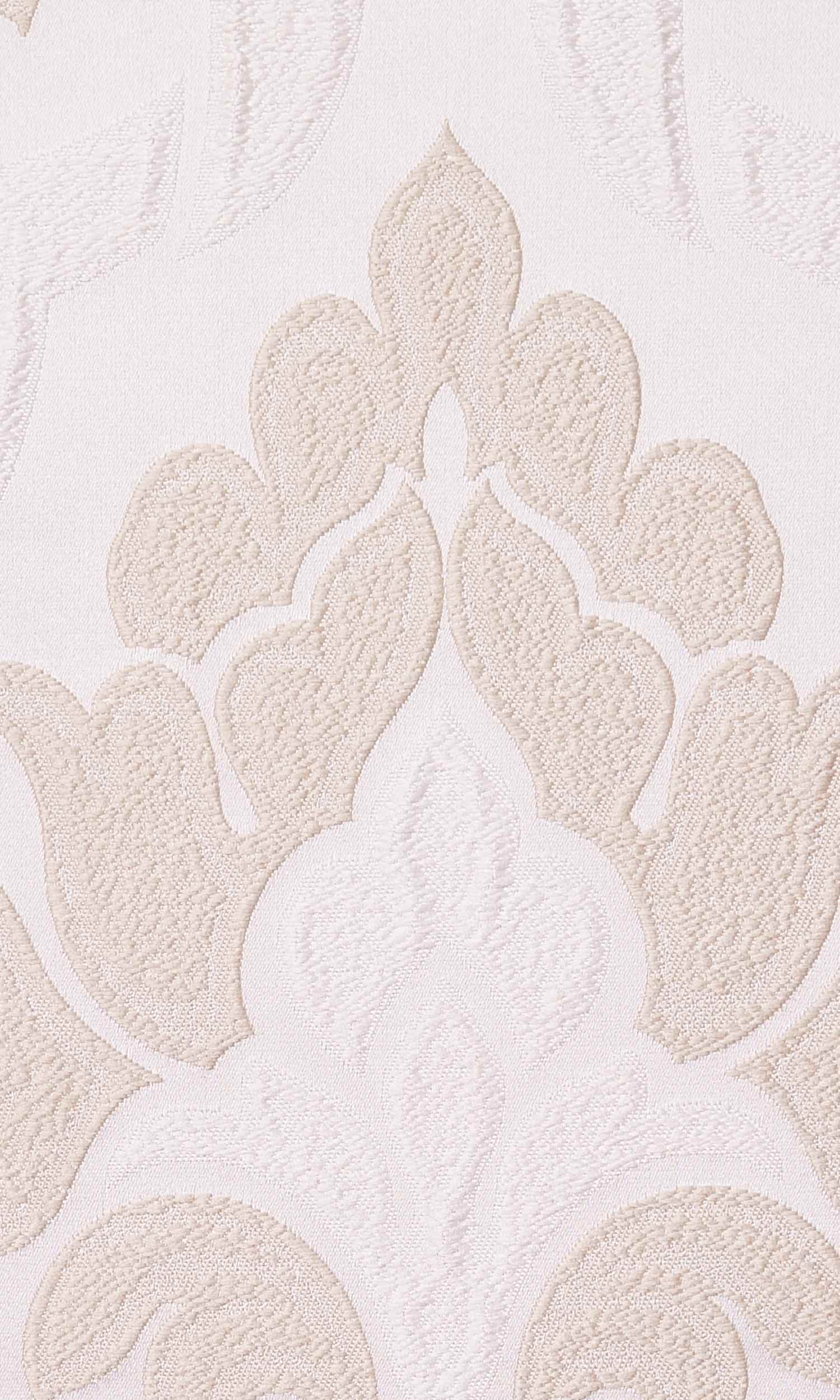 Self-Patterned Damask Flat, Plain, Fake, Faux, European Relaxed Roman Shades (Beige/ Cream)