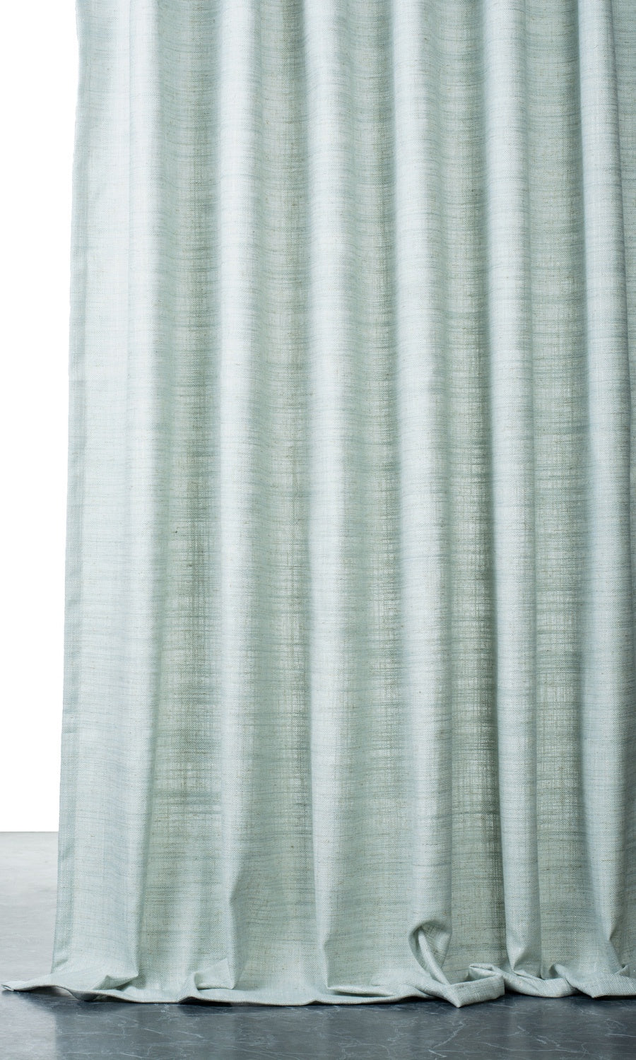 Plain Linen-Blend Drapes for Living, Bedroom, Kitchen, Bathroom (Powder Blue)