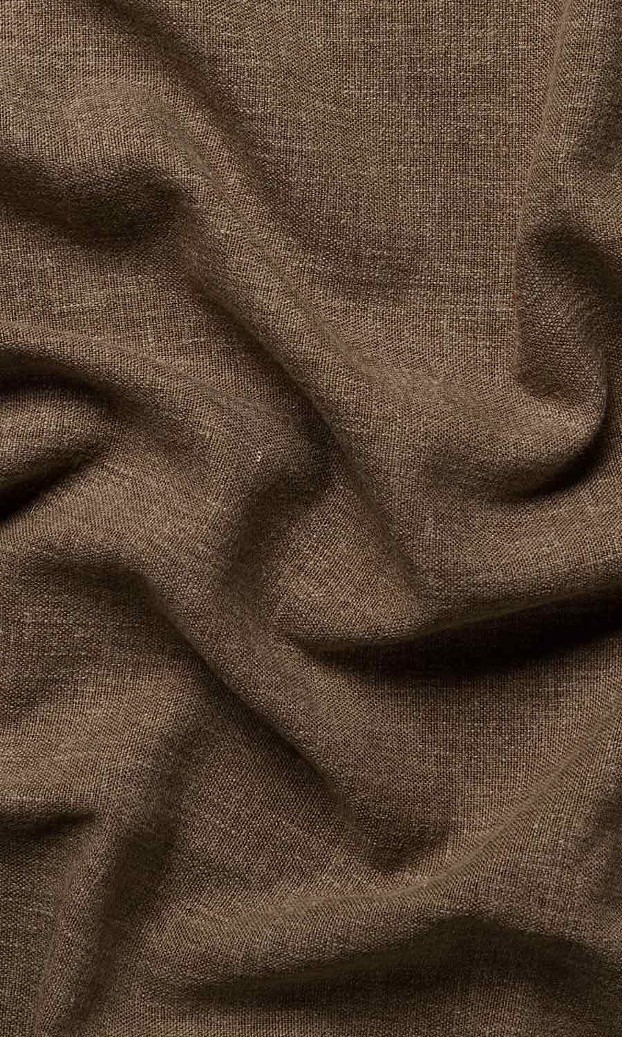 Textured Curtain Panels for Living, Bedroom, Kitchen, Bathroom (Brown)