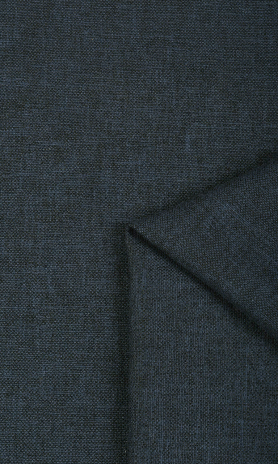 Linen-Blend Curtain Panels for Living, Bedroom, Kitchen, Bathroom (Deep Teal Blue)
