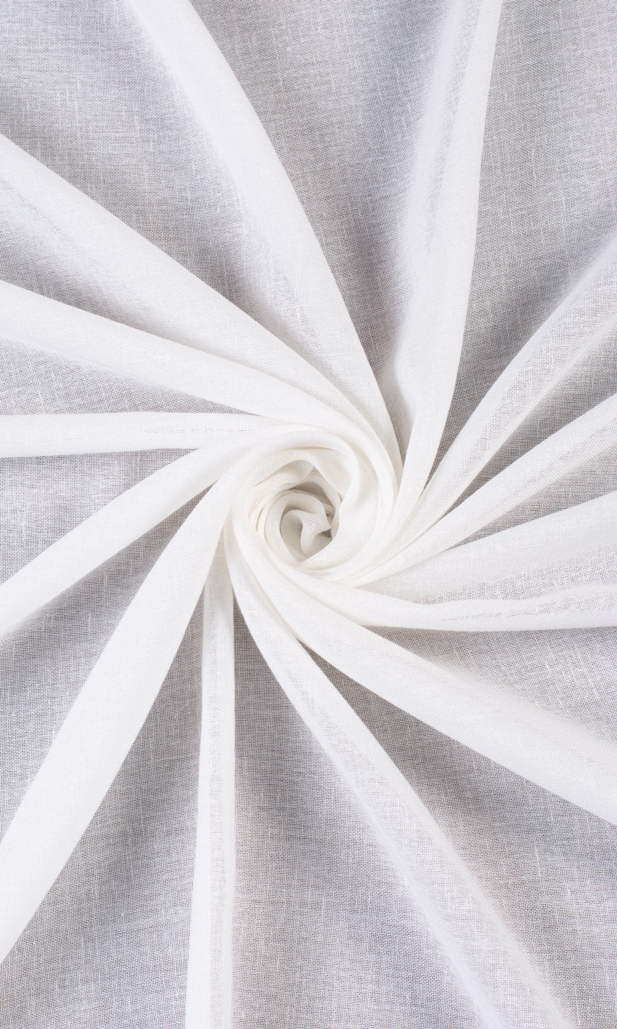 Plain Sheer Curtain Panels for Living, Bedroom, Kitchen, Bathroom (White)