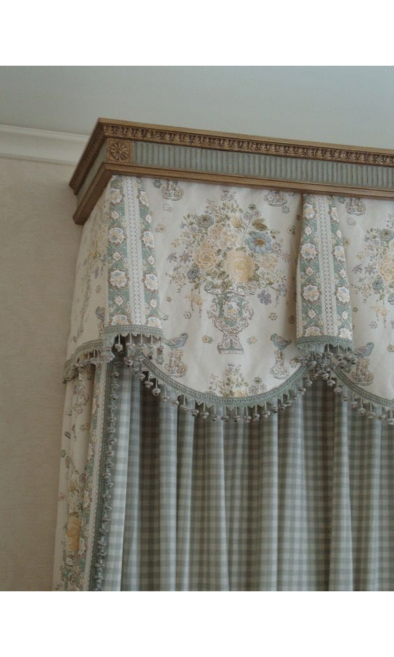 How to hang board mounted valance