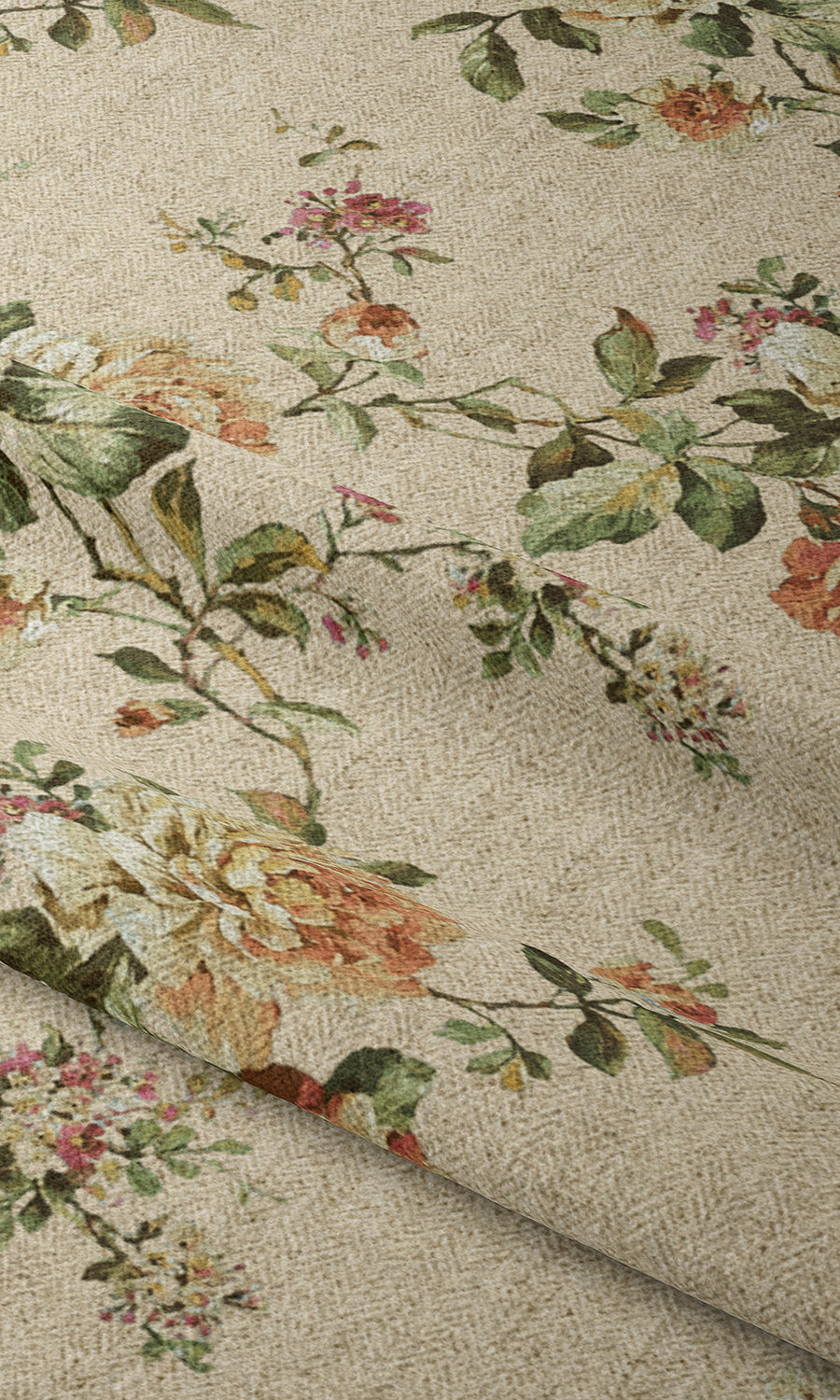 Modern Country Floral Window Curtains (Yellow) Extra Long Short Wide